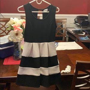 Black and white juniors dress